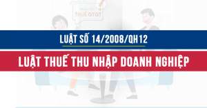 Luật thuế thu nhập doanh nghiệp 2008