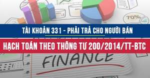 Tài khoản 331 theo thông tư 200 và thông tư 133