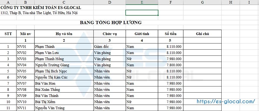 hàm left excel