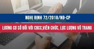Nghị định 72/2018/NĐ-CP quy định mức lương cơ sở