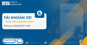 Tài khoản 331 theo thông tư 99 năm 2025