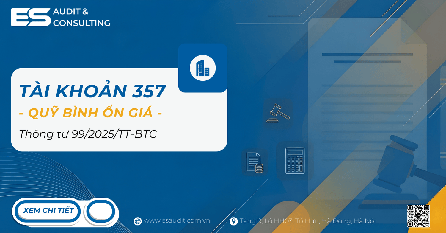 Tài khoản 357 theo Thông tư 99