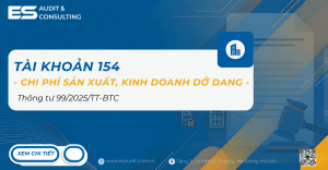 Tài khoản 154 theo thông tư 99 năm 2025