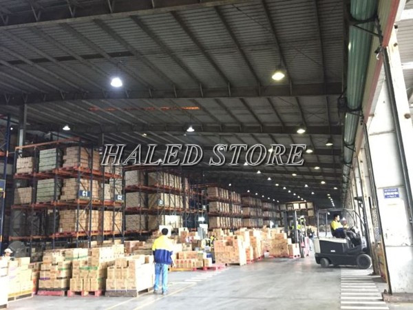 Ứng dụng của đèn LED Highbay 100w Duhal chiếu sáng nhà xưởng