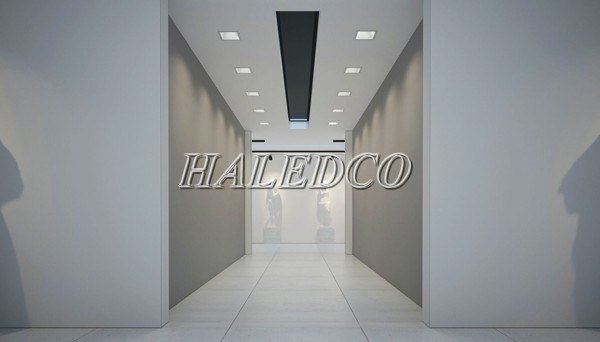 Đèn LED âm trần HLDQ PLUTO-12 chiếu sáng lối đi