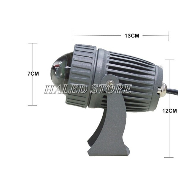 Kích thước đèn LED rọi cột HALEDCO mẫu 2