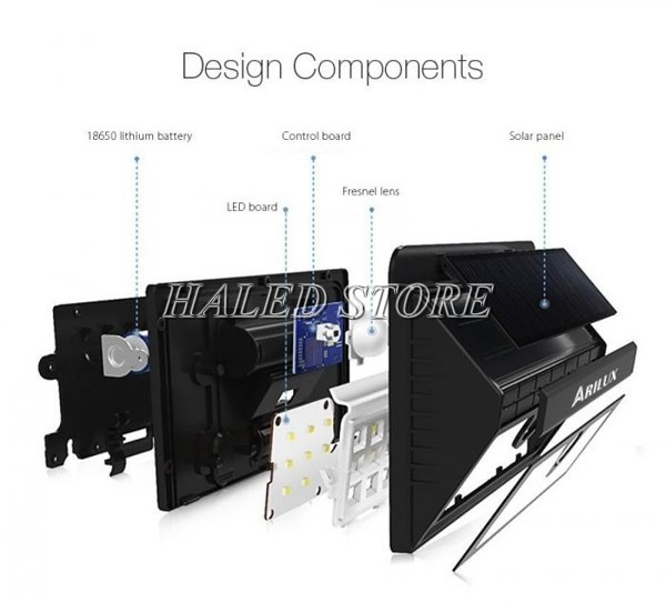 Cấu tạo đèn năng lượng mặt trời