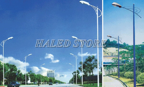 Cột đèn cao áp rời cần đơn kiểu dáng hiện đại