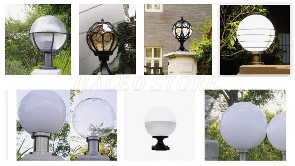 Báo giá đèn trụ cổng tròn có sự chênh lệch tùy kích thước