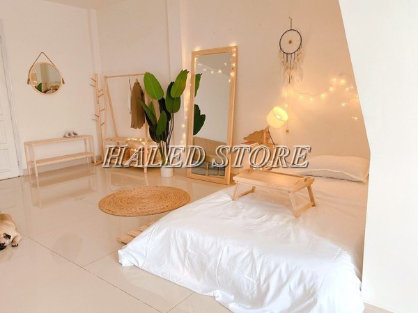 Trang trí phòng ngủ đèn LED phong cách vintage