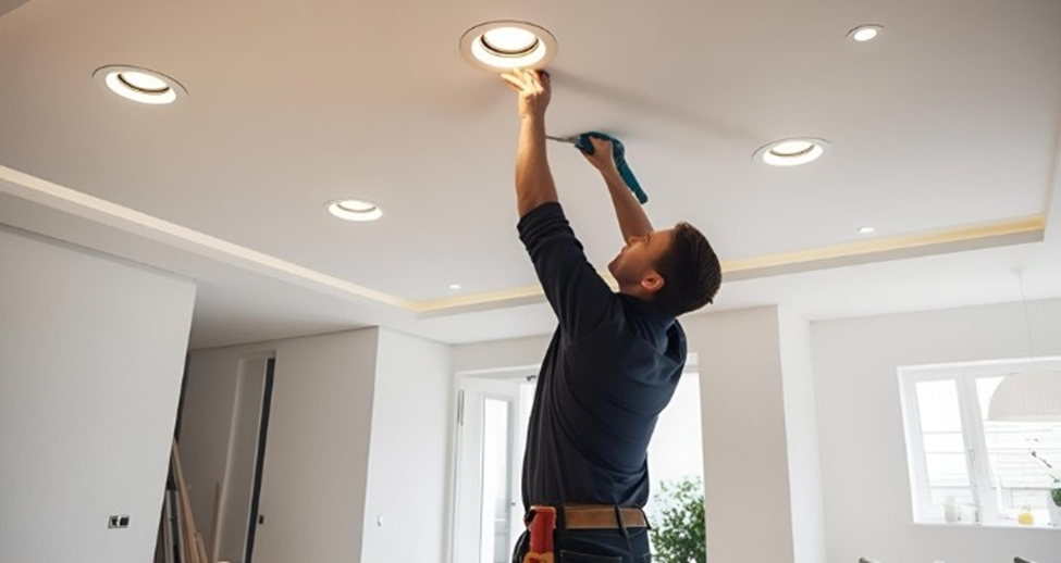 Lắp đặt đèn LED âm trần đúng cách đảm bảo hiệu quả chiếu sáng cho công trình.