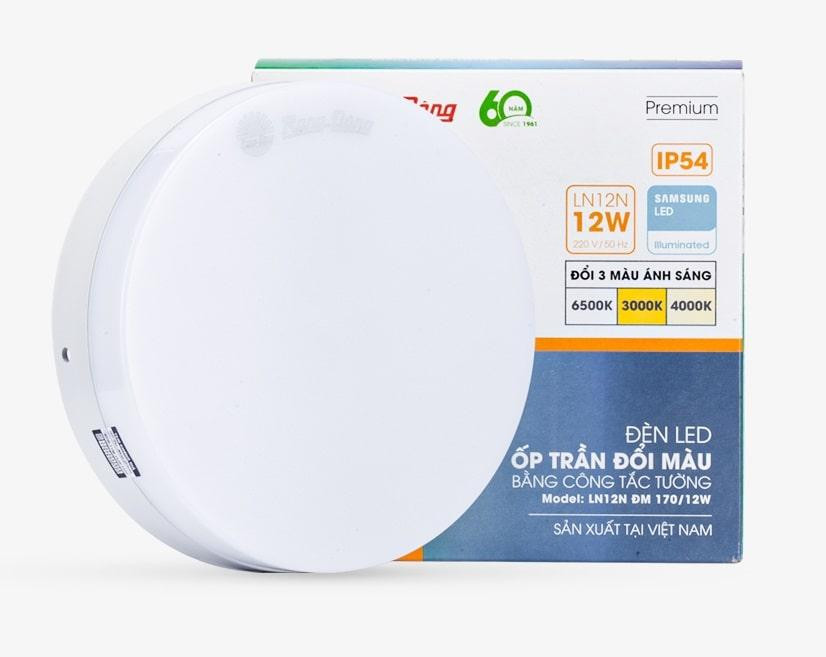 Đèn LED ốp trần 3 màu