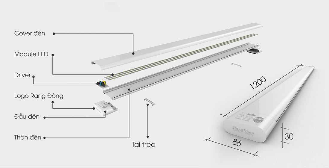 Ưu điểm nổi bật của đèn LED bán nguyệt Rạng Đông