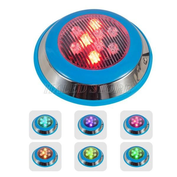Đèn LED âm nước hồ bơi của HALEDCO có nhiều màu sắc khác nhau.