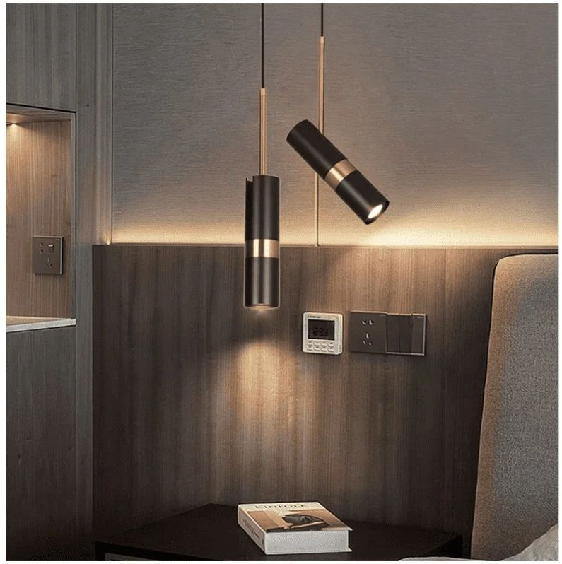 Đèn rọi thả trần thích hợp chiếu điểm sáng điểm cho không gian ấn tượng. 