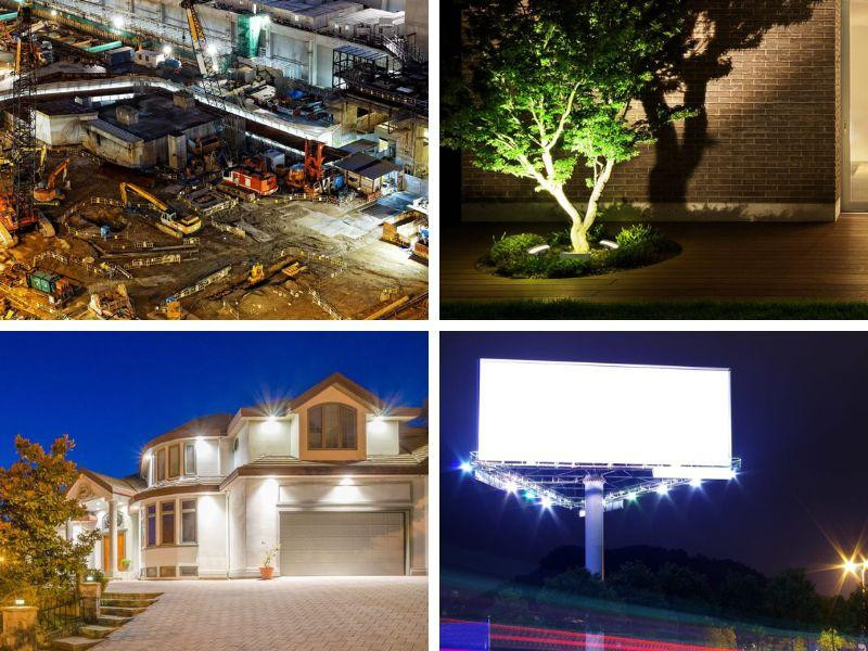 Các ứng dụng của đèn pha LED 100w rất đa dạng. 