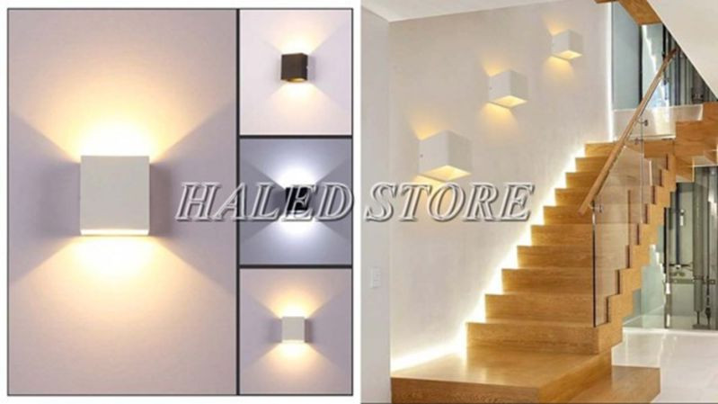 Đèn LED hắt tường có nhiều kiểu dáng và màu sắc khác nhau. 