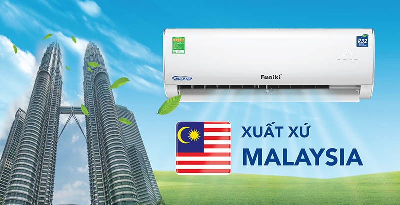 Điều hòa Funiki Inverter xuất xứ Malaysia