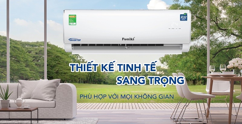 Điều hoà treo tường thiết kế tinh tế, sang trọng