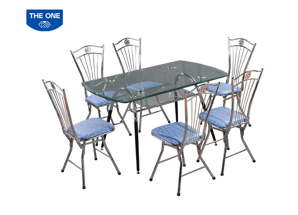 Bàn ăn khung thép