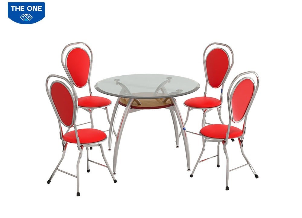 Bàn ăn khung thép