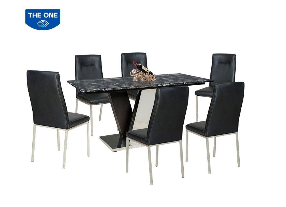 Bàn ghế ăn khung thép