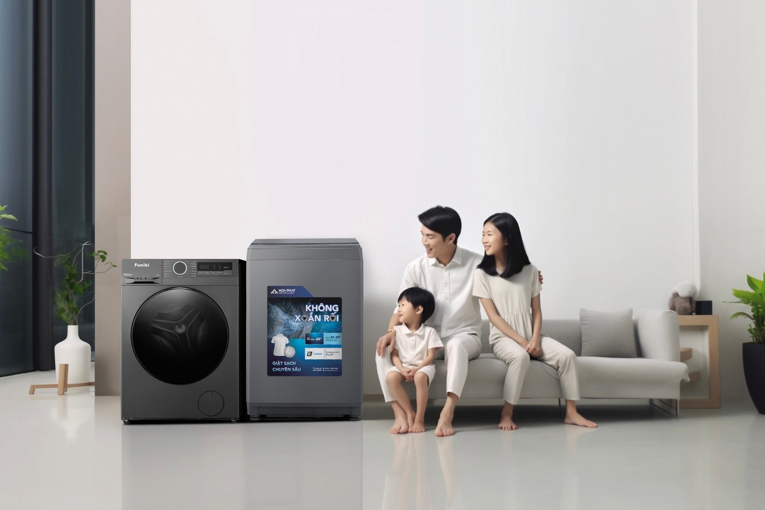 Mua máy giặt Funiki, chọn cửa trước hay cửa trên?