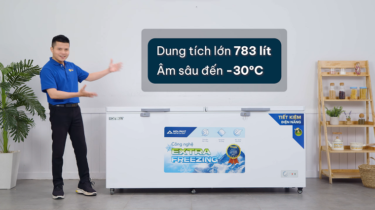 Tủ đông Hòa Phát 783L: "Thế giới đông sâu với sức chứa rộng rãi"