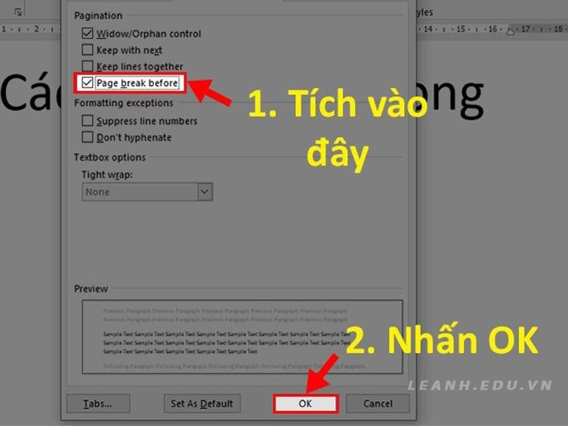 Cách bỏ ngắt trang trong word