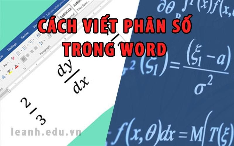 Cách viết phân số trong word