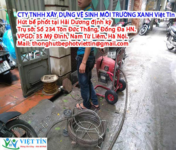 Công ty Việt Tín chuyên hút bể phốt tại Hải Dương giá rẻ
