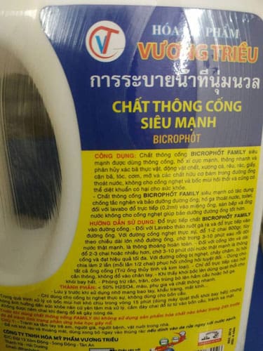 Nước thông cống bồn cầu Nước thông cống bồn cầu