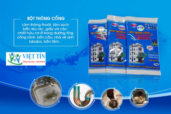 Sử dụng bột thông cống Tracatu cẩn thận tránh xa trẻ nhỏ và người già