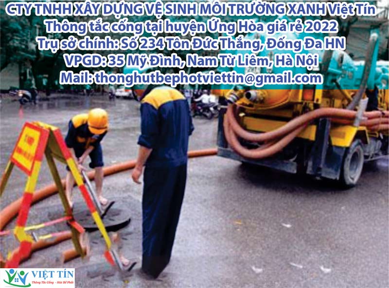 Thông tắc cống tại huyện Ứng Hòa giá rẻ 2022 Thông tắc cống tại huyện Ứng Hòa giá rẻ 2022