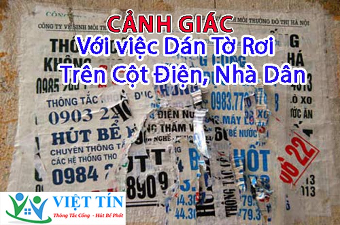 Dán tờ rơi quảng cáo trên cột điện, nhà dân Dán tờ rơi quảng cáo trên cột điện, nhà dân