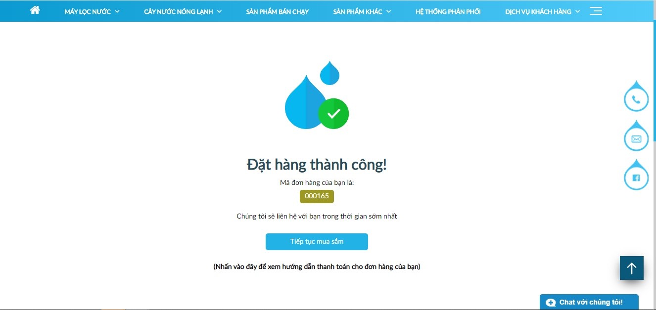 dat-hang-thanh-cong