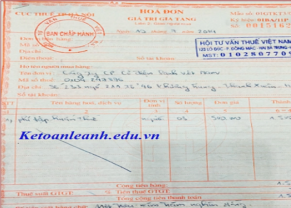 hóa đơn đầu ra, đầu vào không tính thuế gtgt