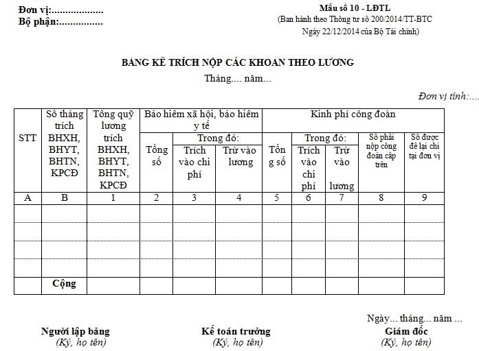 bang-ke-trich-nop-cac-khoan-theo-luong