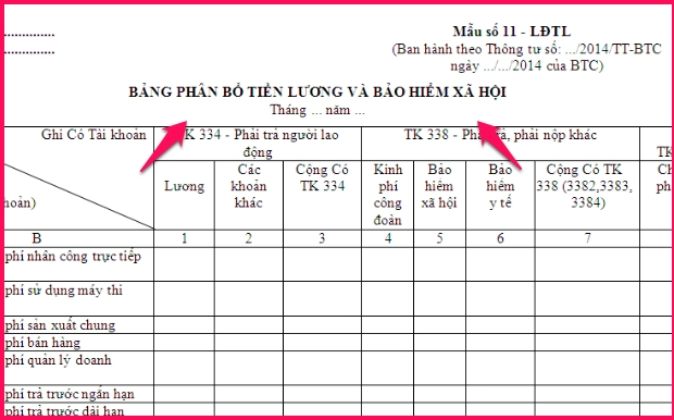 mau-bang-phan-bo-tien-luong-va-bao-hiem-xa-hoi-theo-tt-2001
