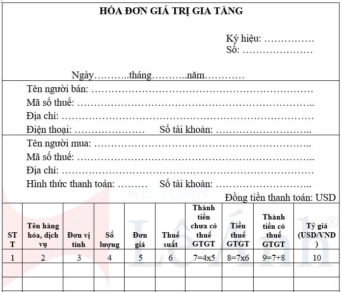 Mẫu số 01/GTGT-NT hóa đơn điện tử giá trị gia tăng