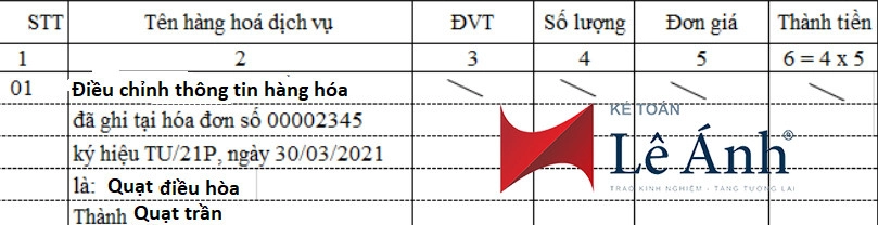Lập hóa đơn điều chỉnh trường hợp hóa đơn không có mã của cơ quan thuế