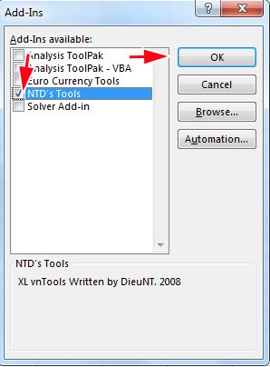 Đổi số thành chữ trong Excel 2