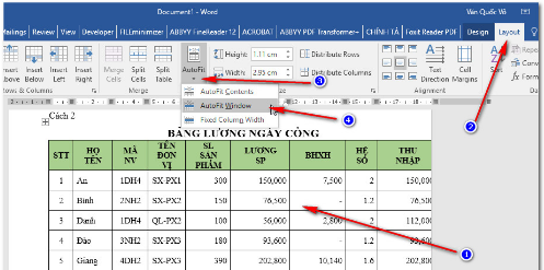 Chuyển từ excel sang word