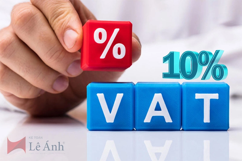 Đối tượng chịu thuế GTGT 10%