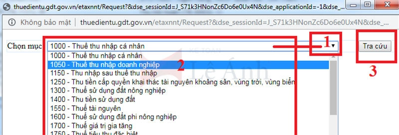 lập giấy nộp tiền