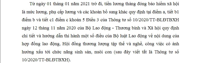Mức đóng BHXH mới nhất