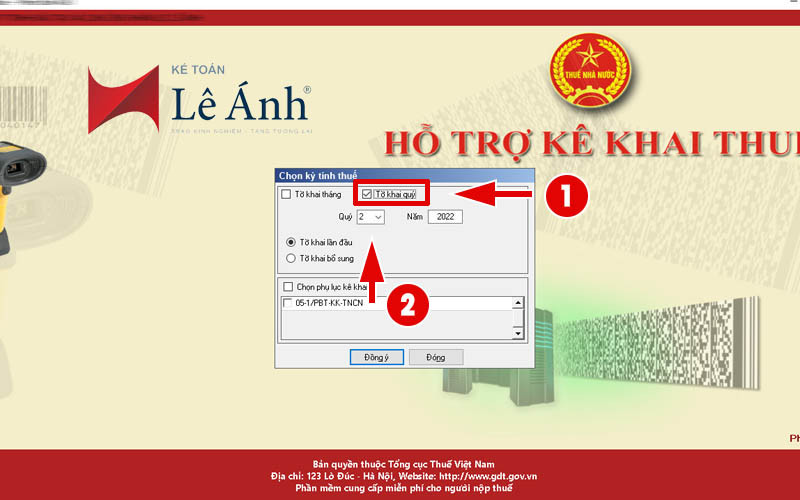 Cách lập tờ khai thuế TNCN qua mạng