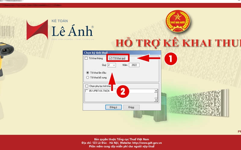 Cách lập tờ khai thuế TNCN qua mạng
