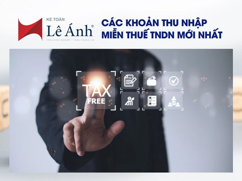 Các khoản thu nhập miễn thuế TNDN