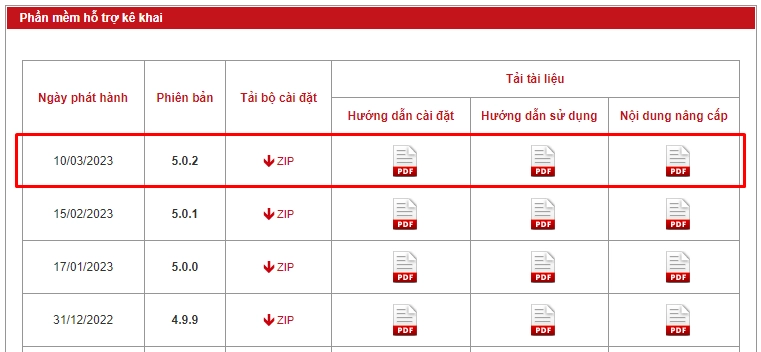 Phần mềm HTKK mới nhất